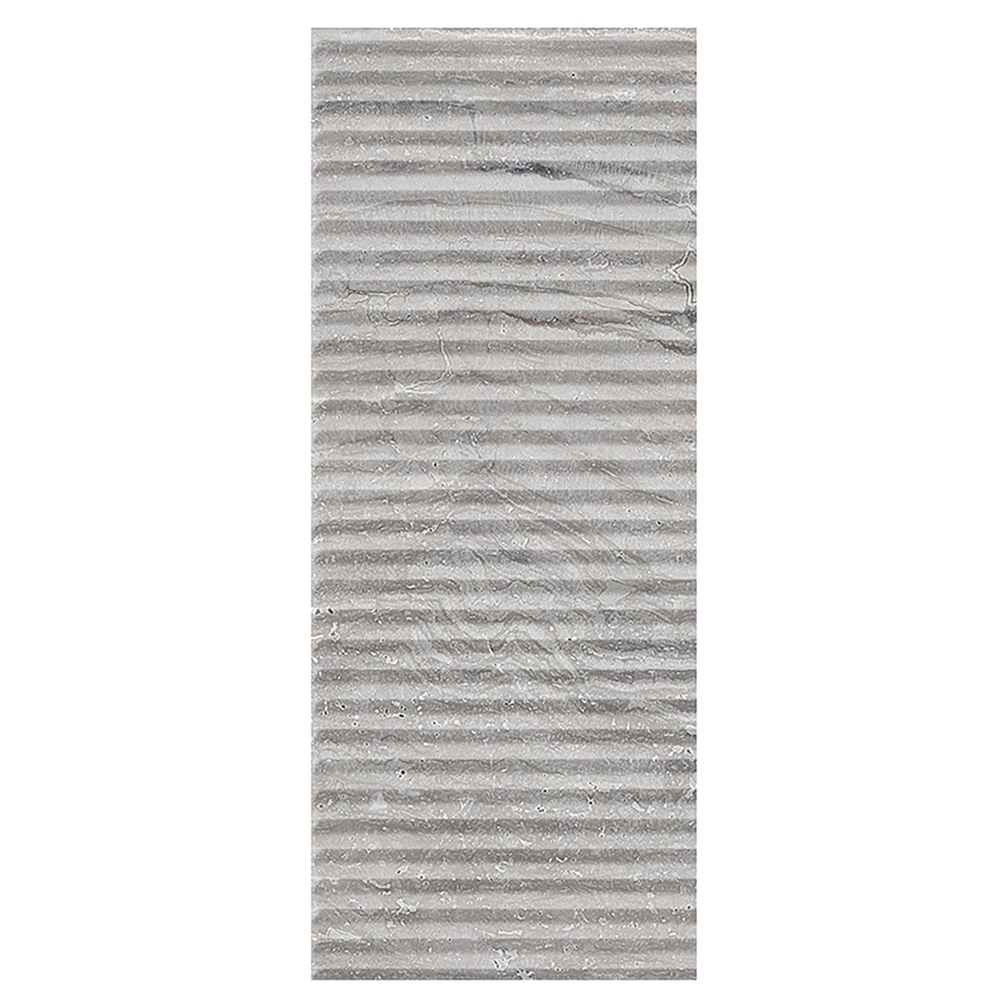 Deco Silver Porcelain Floor and Wall Tile Inspired by Spanish Travertine