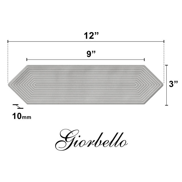 Deco Smokey Ceramic Picket Tile for Bold and Sleek Interior Walls