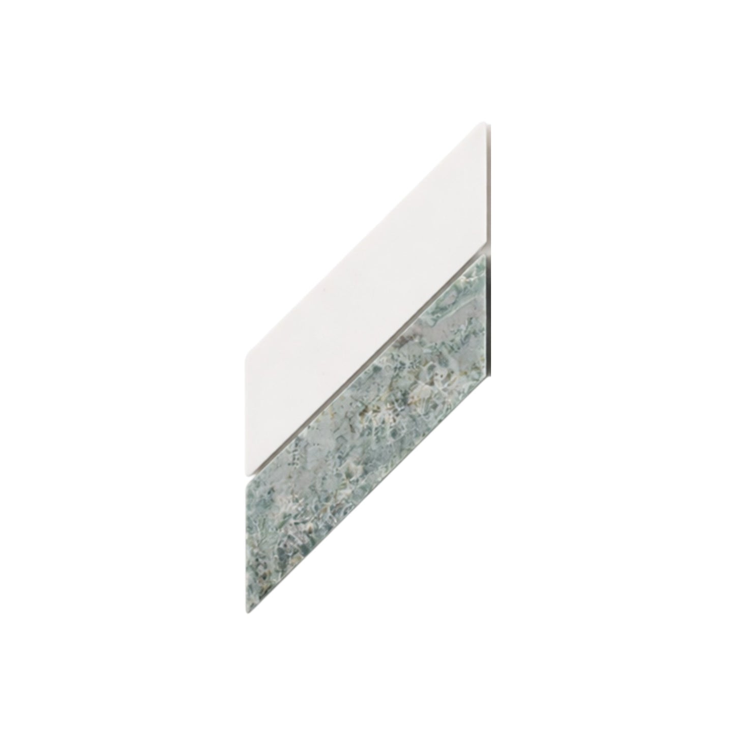 14.88" x 12.72" Chevron Honed Marble Floor and Wall Mosaic Tile