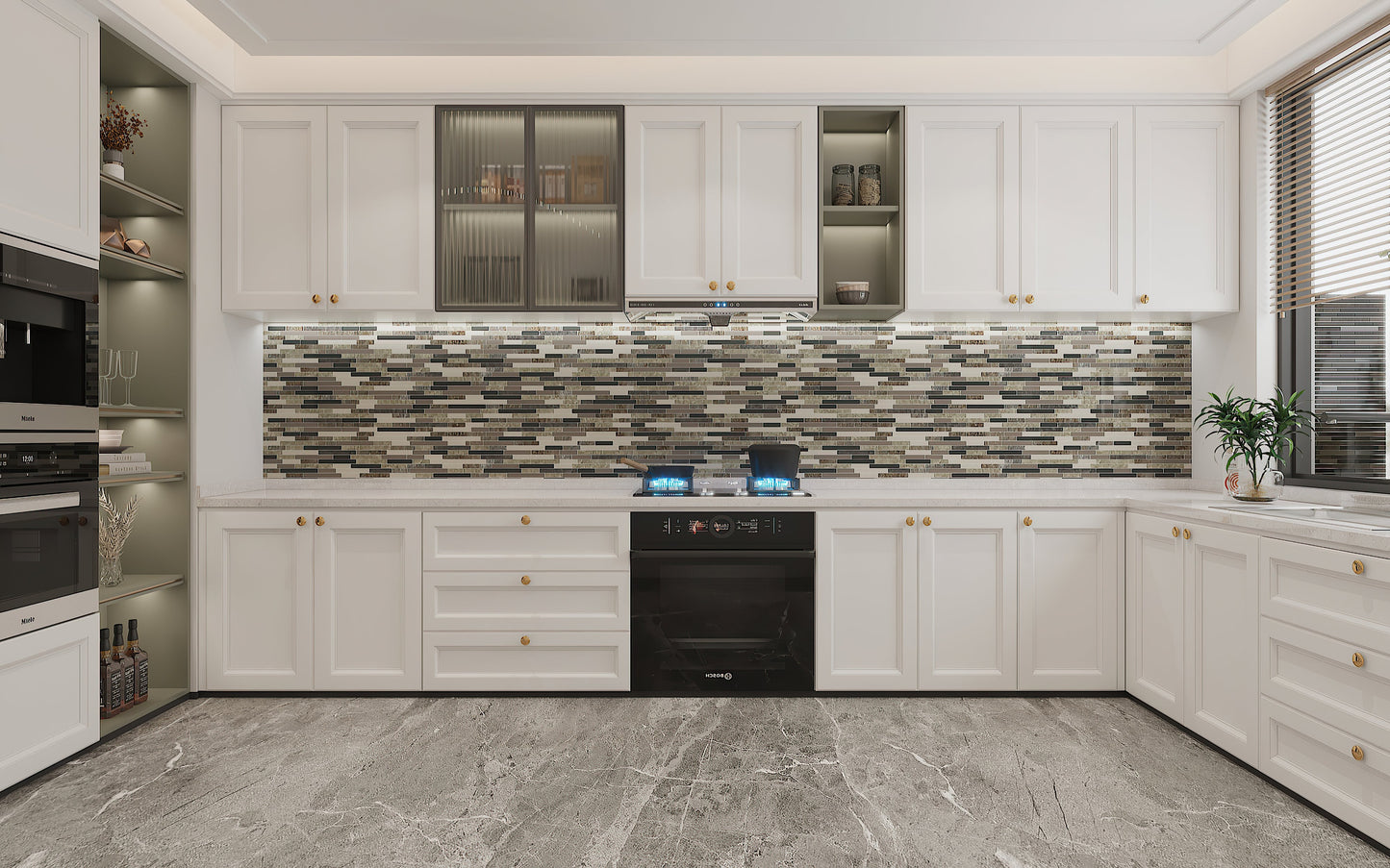 Piano Slate Glacier Mountain large format tile