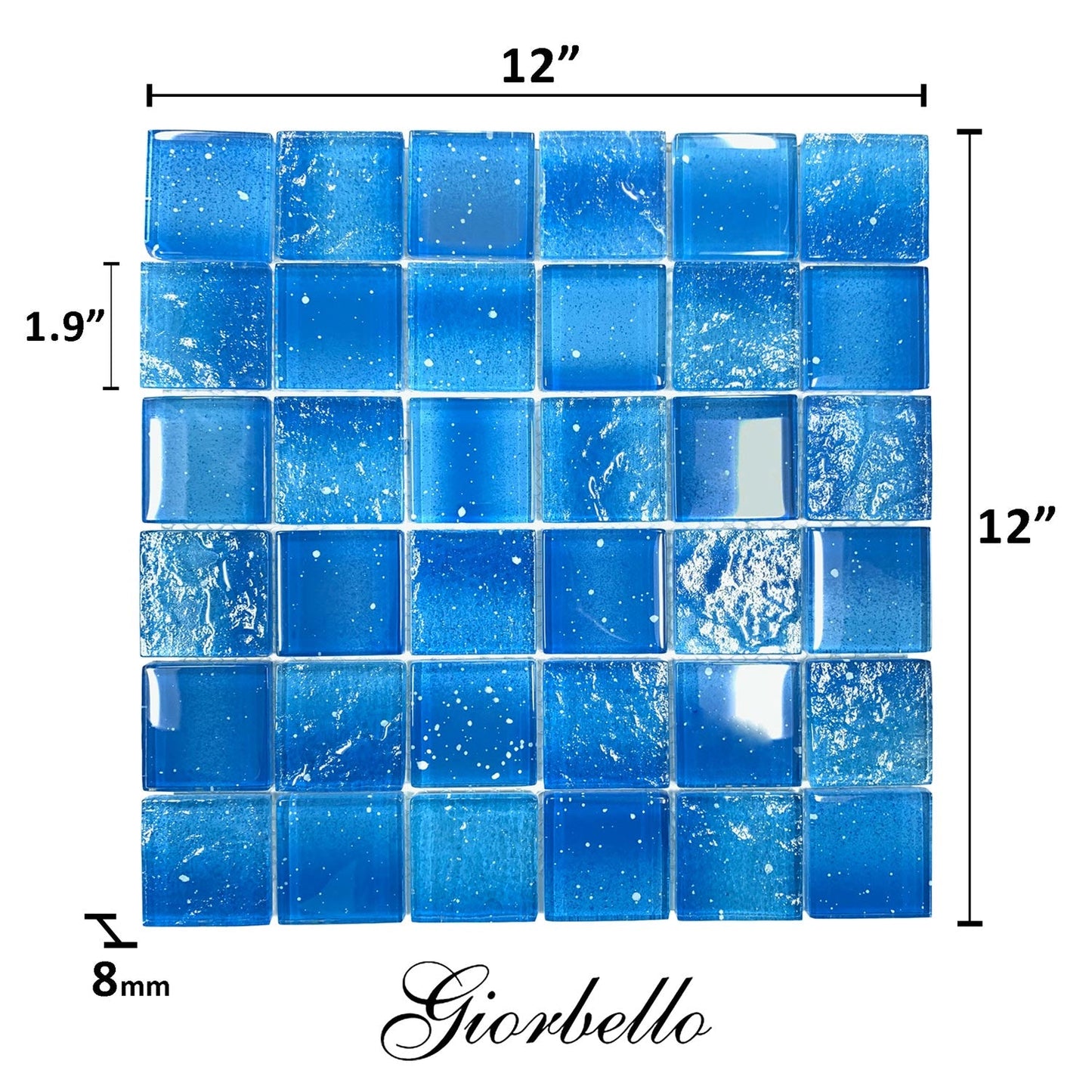 Premium Starlight Glass Mosaic Tile for Poolside and Wall Installations