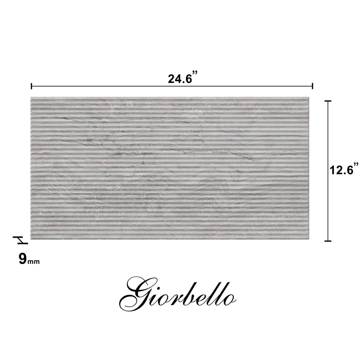 Spanish Marmol Porcelain Tile in Deco Silver for Timeless Decor