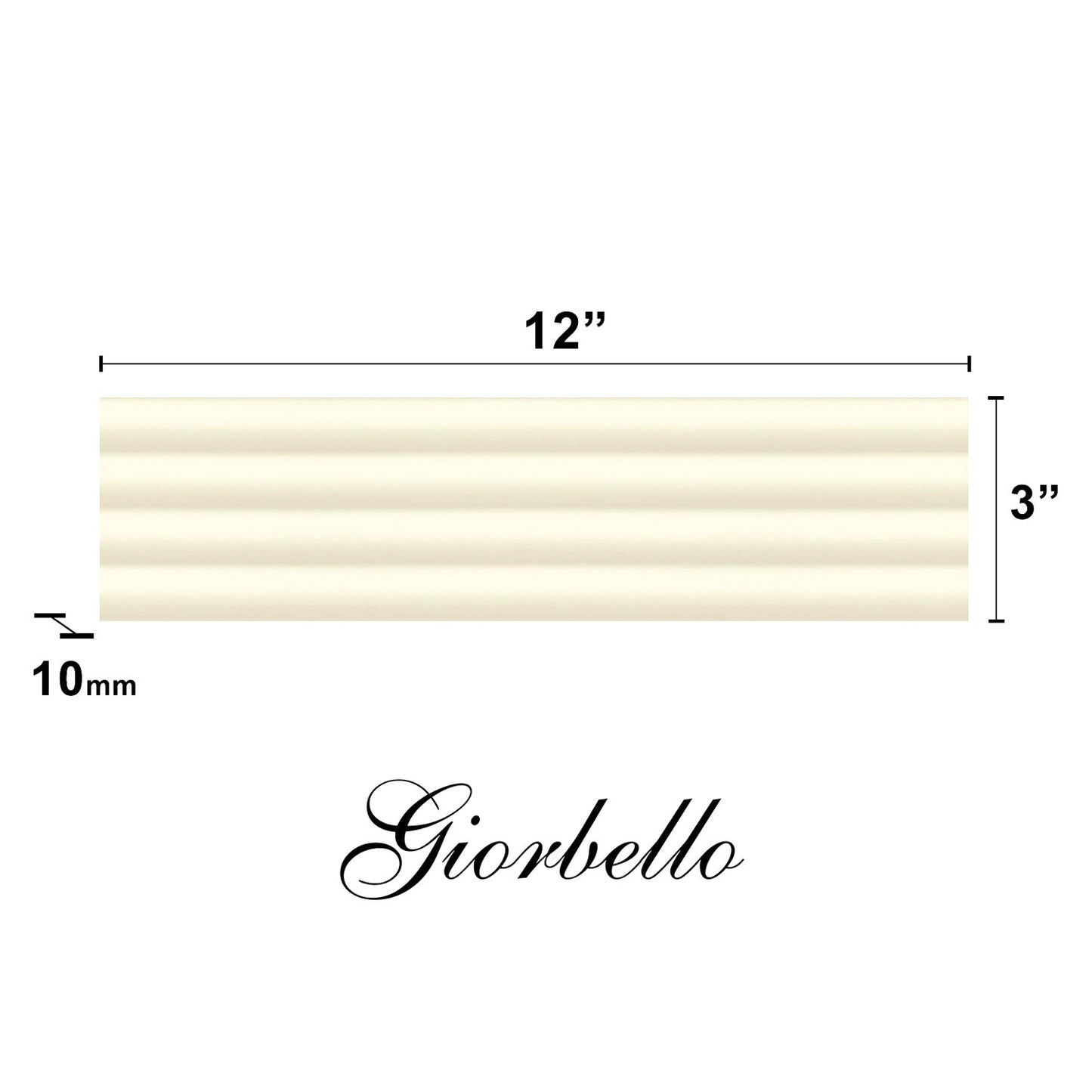 Yellow Fluted Subway Ceramic Wall Tile for Unique Designs