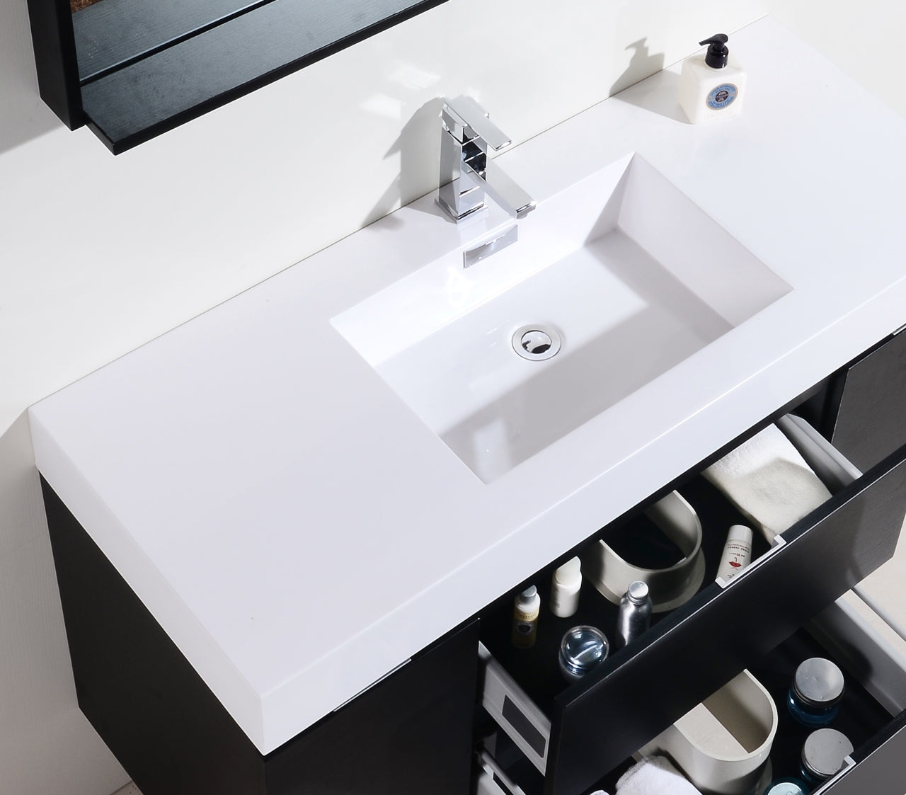 Bliss Floating Bathroom Vanity in Black
