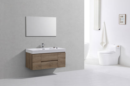 Butternut Floating Sink Vanity for Contemporary Bathrooms
