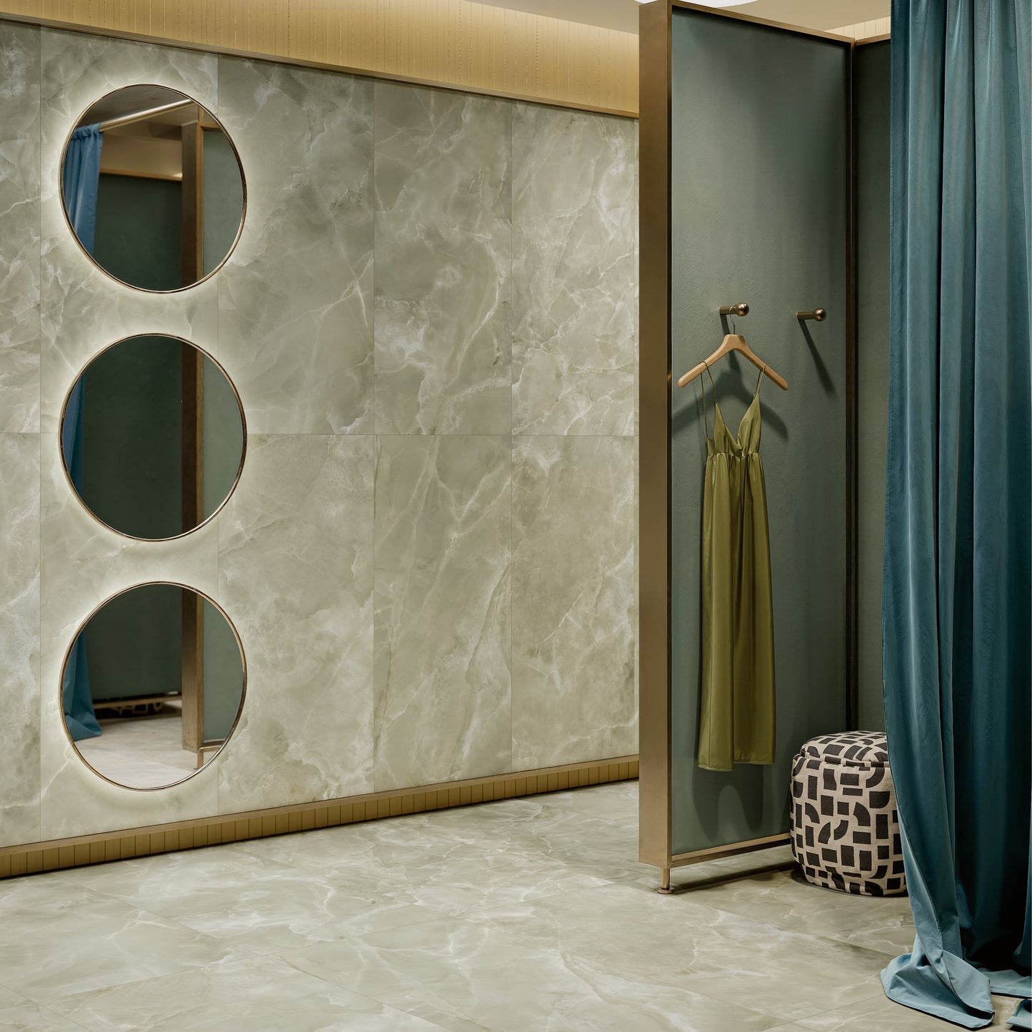 24" x 48" Italian Onyx Matte Marble Look Porcelain Floor and Wall Tile