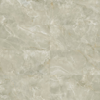 24" x 48" Italian Onyx Matte Marble Look Porcelain Floor and Wall Tile