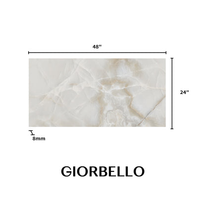 24" x 48" American Onyx Marble Look Porcelain Floor and Wall Tile