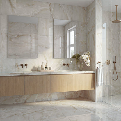 24" x 48" American Onyx Marble Look Porcelain Floor and Wall Tile