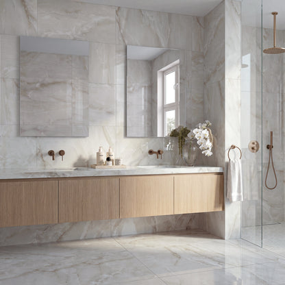 24" x 48" American Onyx Marble Look Porcelain Floor and Wall Tile