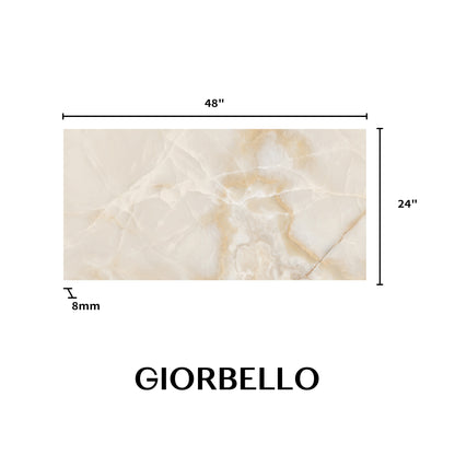 24" x 48" American Onyx Marble Look Porcelain Floor and Wall Tile