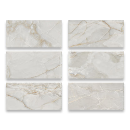 24" x 48" American Onyx Marble Look Matte Porcelain Floor and Wall Tile