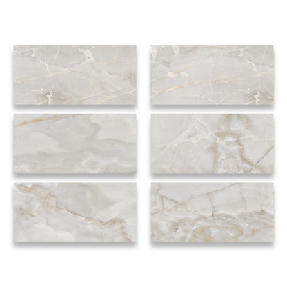 24" x 48" American Onyx Marble Look Matte Porcelain Floor and Wall Tile