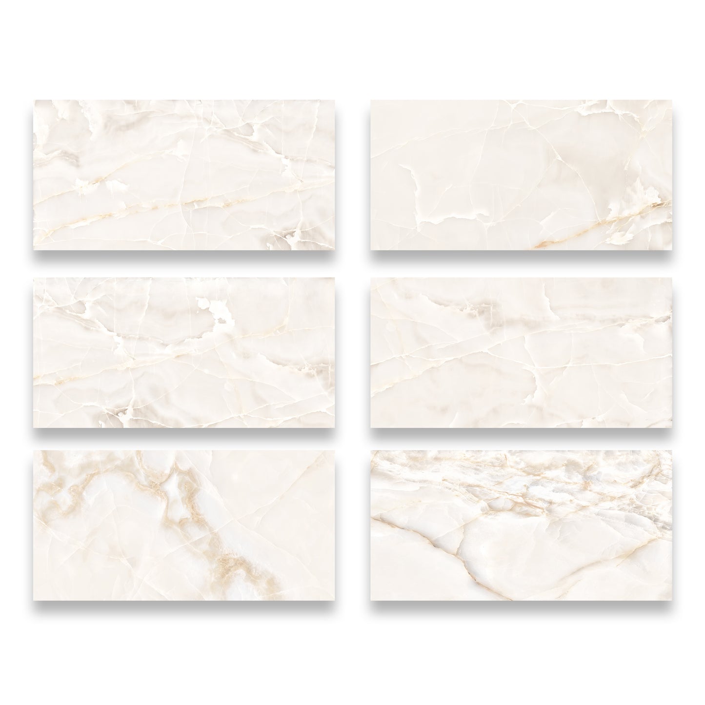 24" x 48" American Onyx Marble Look Matte Porcelain Floor and Wall Tile