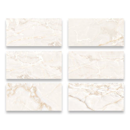 24" x 48" American Onyx Marble Look Matte Porcelain Floor and Wall Tile