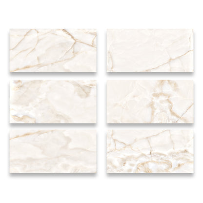 24" x 48" American Onyx Marble Look Matte Porcelain Floor and Wall Tile