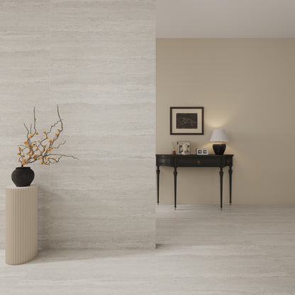 24" x 48" American Travertine Chiseled Porcelain Wall Tile