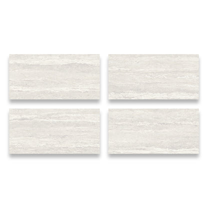 24" x 48" American Travertine Chiseled Porcelain Wall Tile