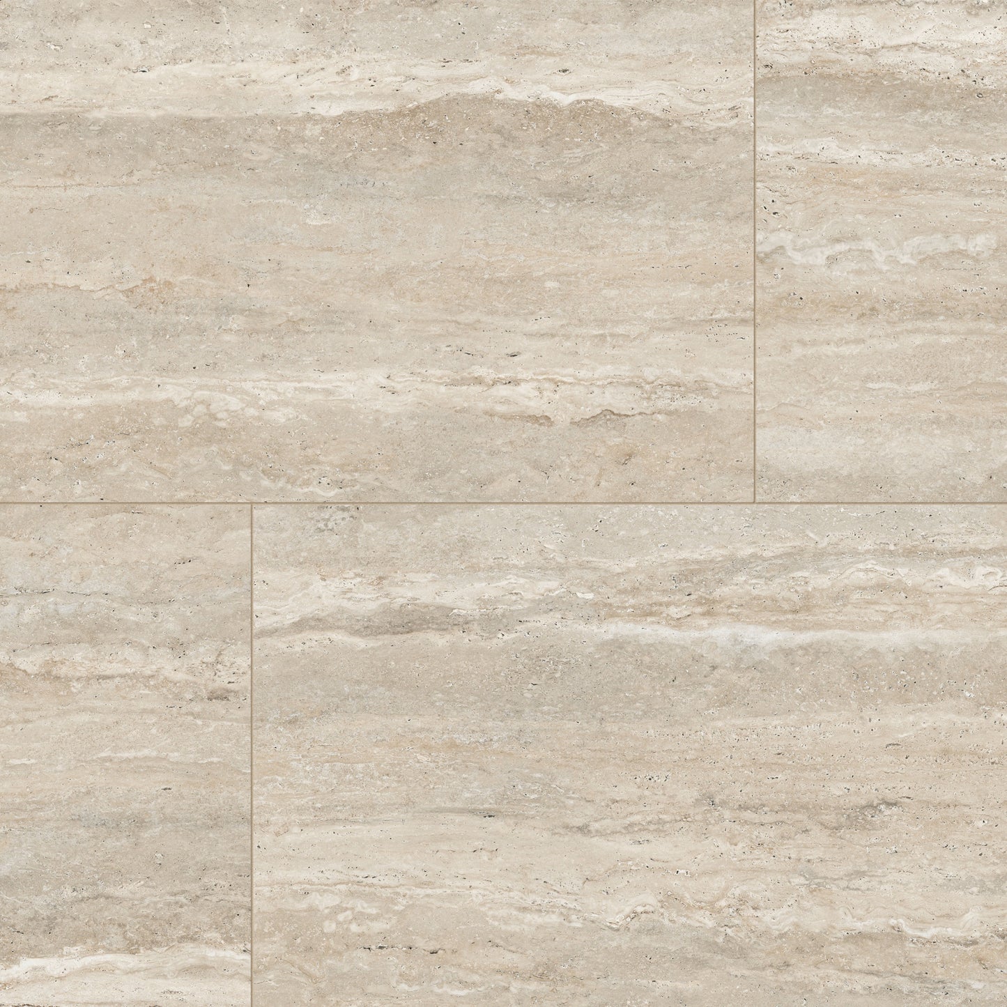 24" x 48" American Travertine Matte Porcelain Floor and Wall Tile