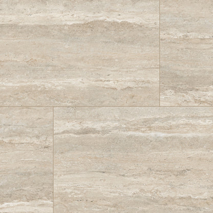 24" x 48" American Travertine Chiseled Porcelain Wall Tile