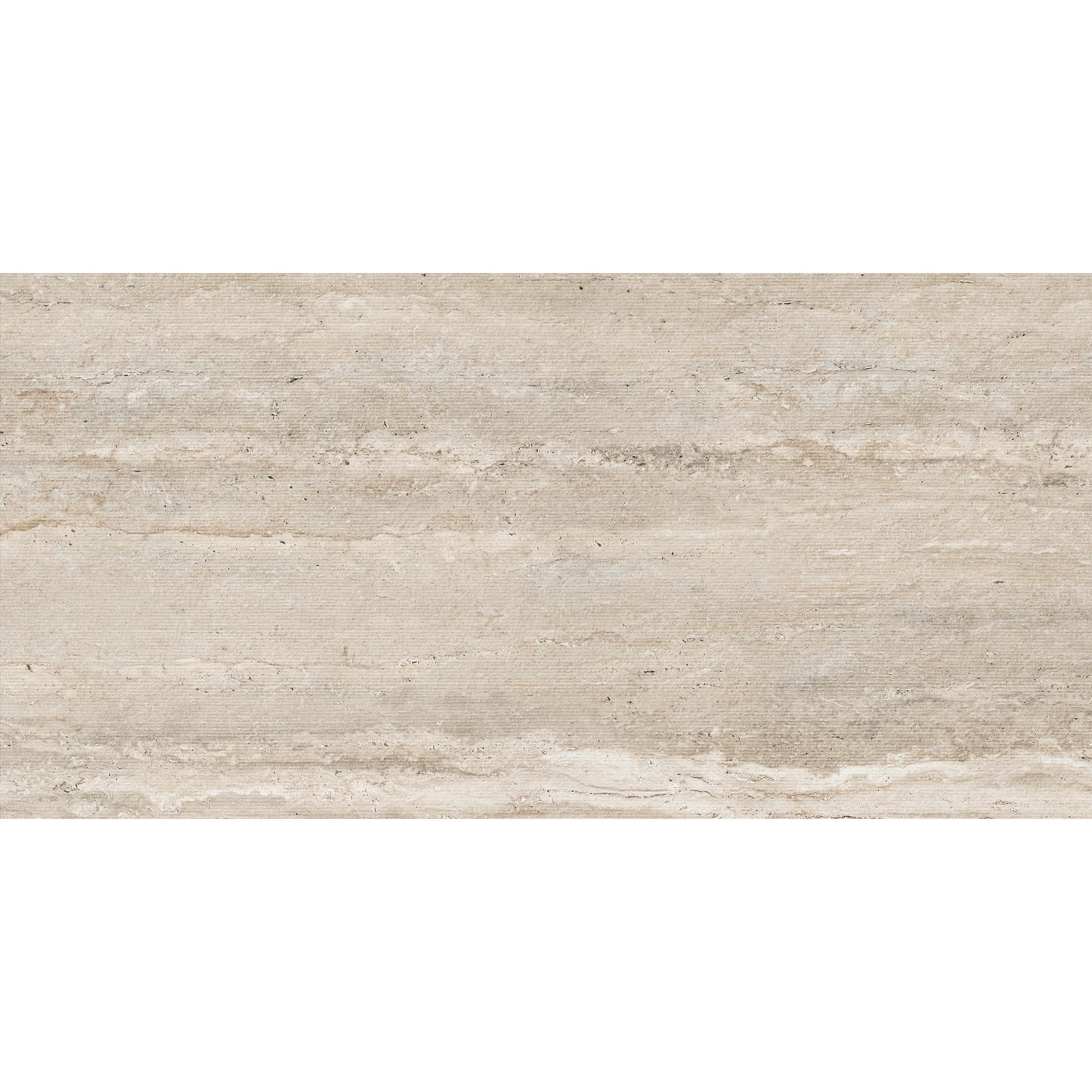24" x 48" American Travertine Chiseled Porcelain Wall Tile