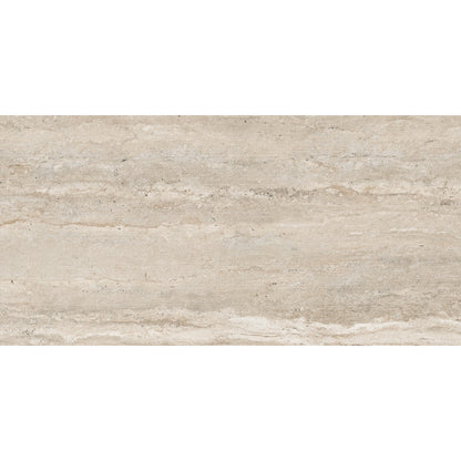 24" x 48" American Travertine Chiseled Porcelain Wall Tile