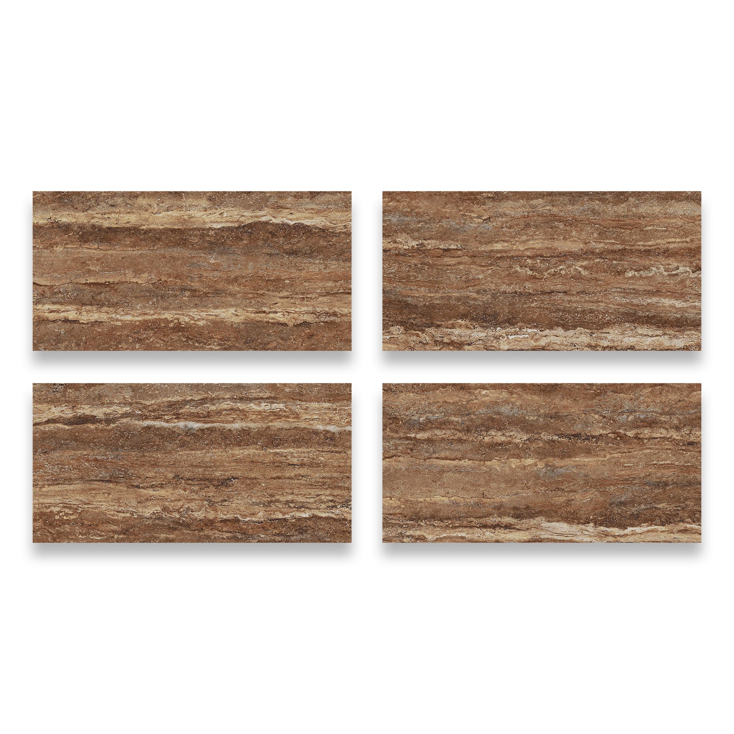 24" x 48" American Travertine Matte Porcelain Floor and Wall Tile