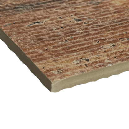 24" x 48" American Travertine Chiseled Porcelain Wall Tile