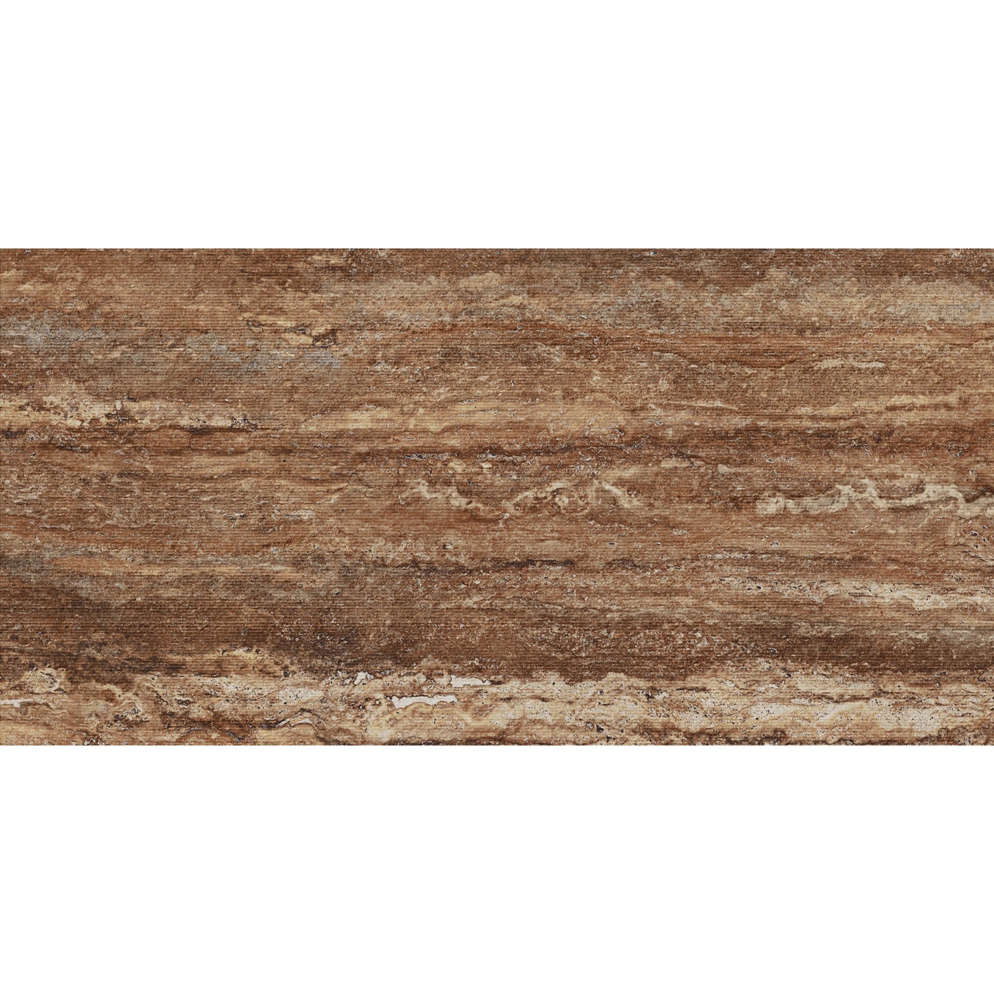 24" x 48" American Travertine Chiseled Porcelain Wall Tile