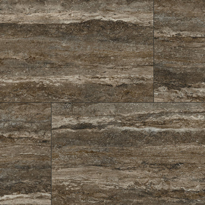 24" x 48" American Travertine Chiseled Porcelain Wall Tile