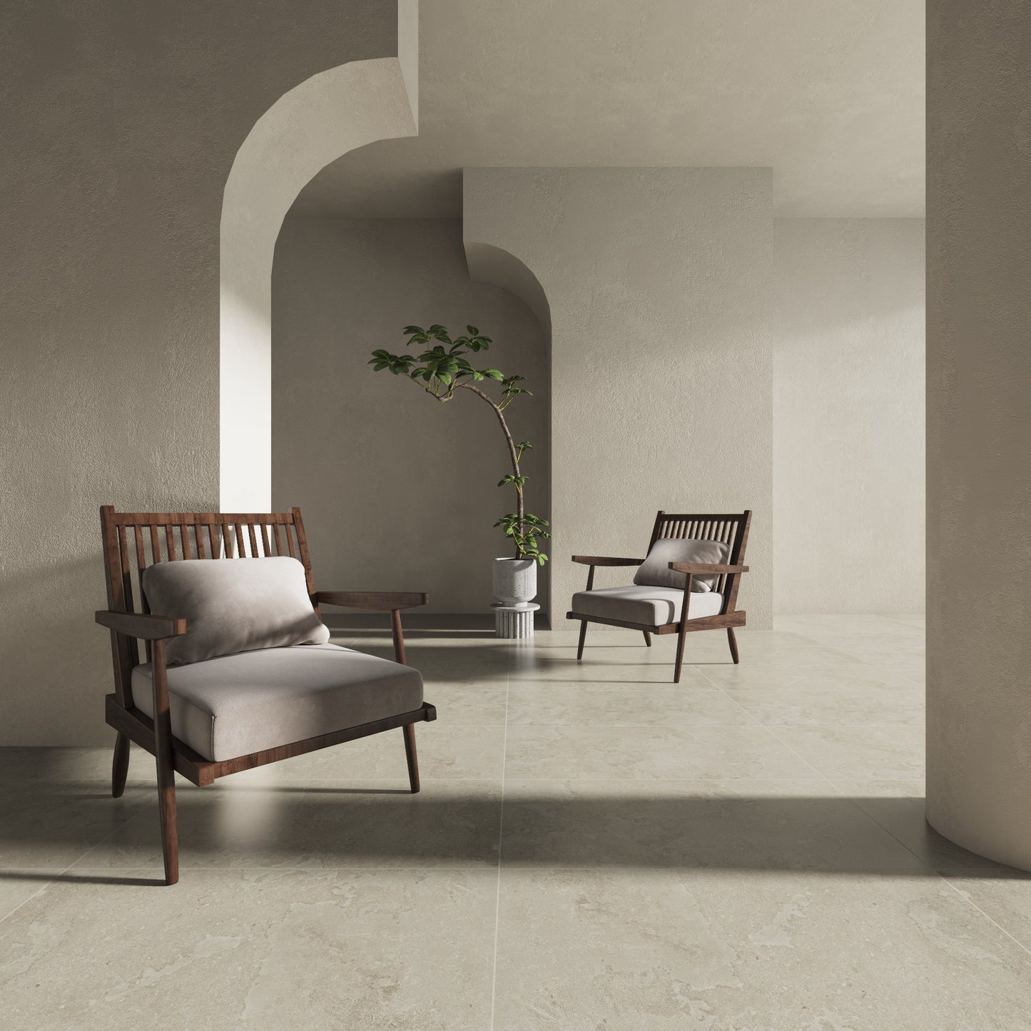 24" x 48" American EcoStone Matte Porcelain Floor and Wall Tile