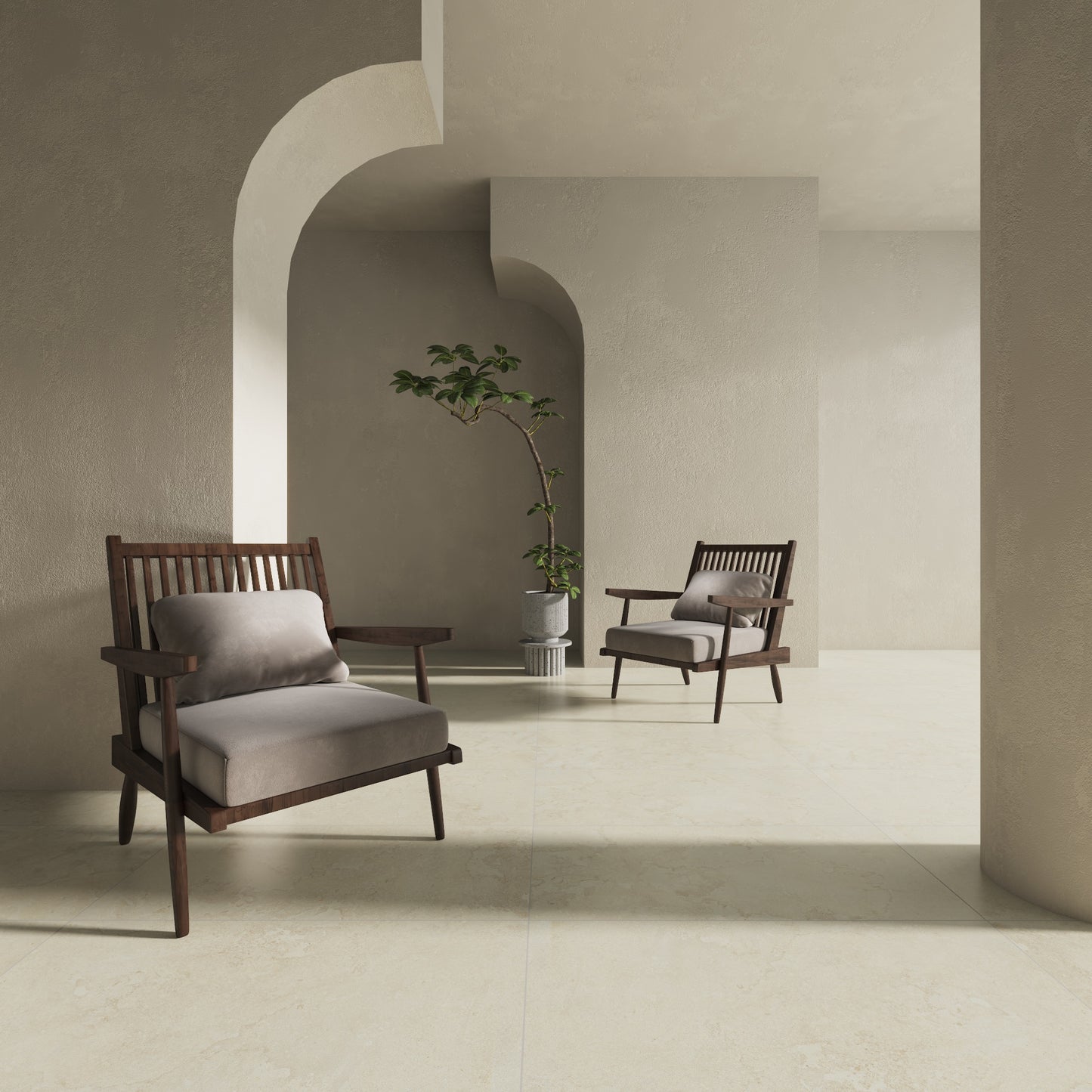 24" x 48" American EcoStone Matte Porcelain Floor and Wall Tile