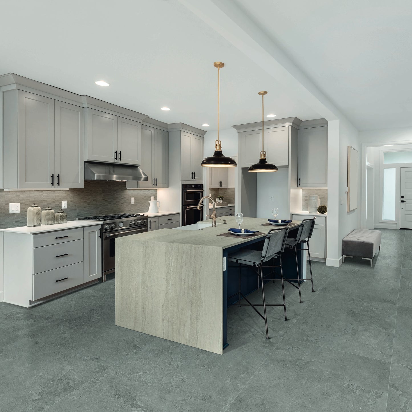 48" x 48" American EcoStone Matte Porcelain Floor and Wall Tile