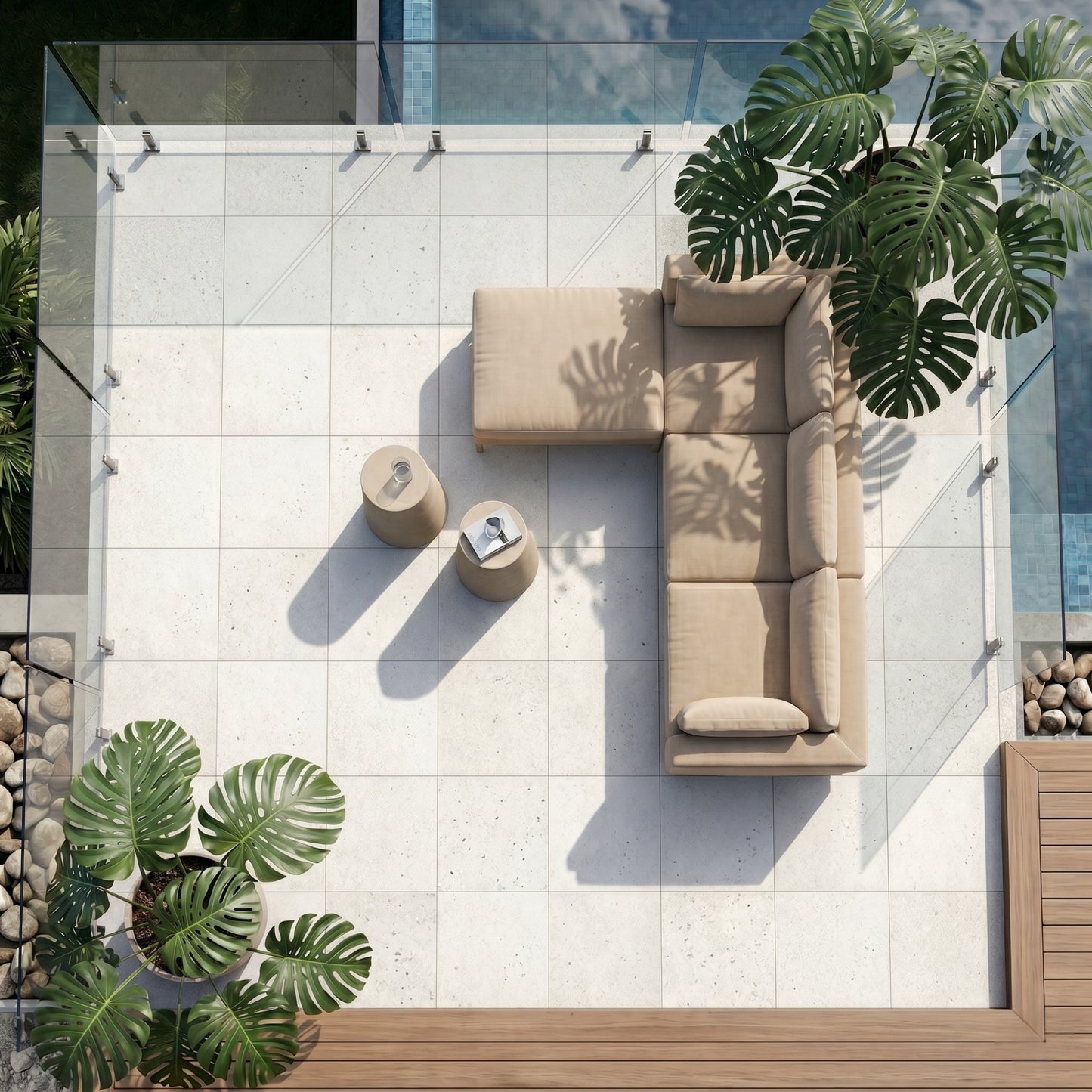 24" x 24" x 2CM American Area Grip Porcelain Outdoor Floor Paver Tile