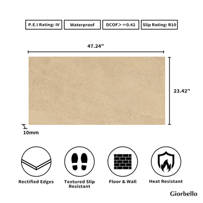 24" x 48" American Elara Matte Porcelain Floor and Wall Tile