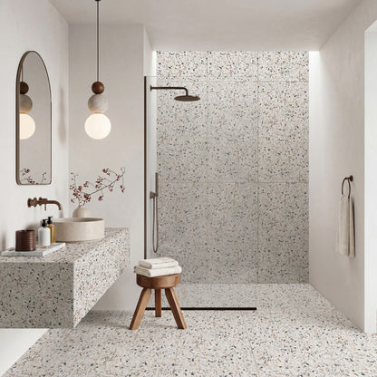 24" x 48" Terrazzo Americana Matte Porcelain Floor and Wall Tile