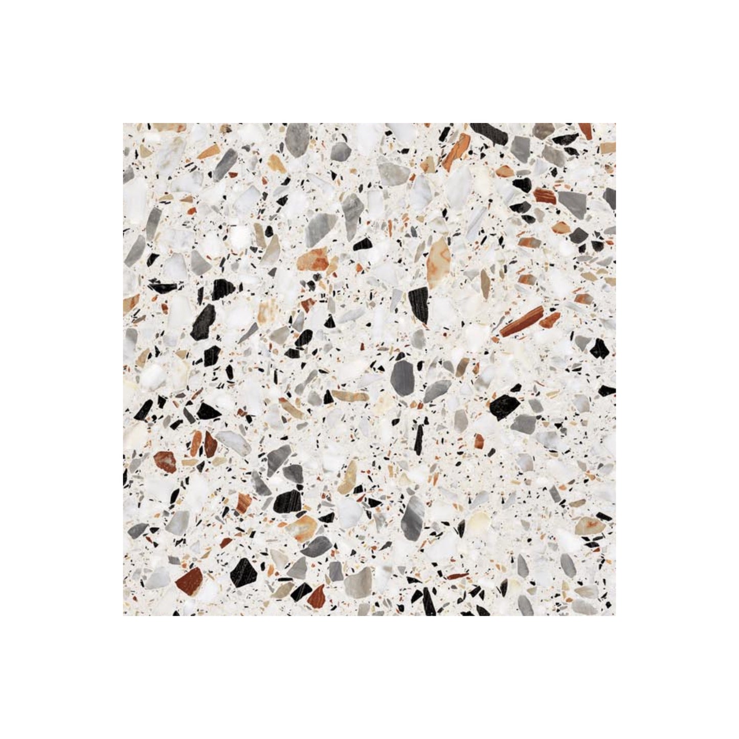 48" x 48" Terrazzo Americana Matte Porcelain Floor and Wall Tile
