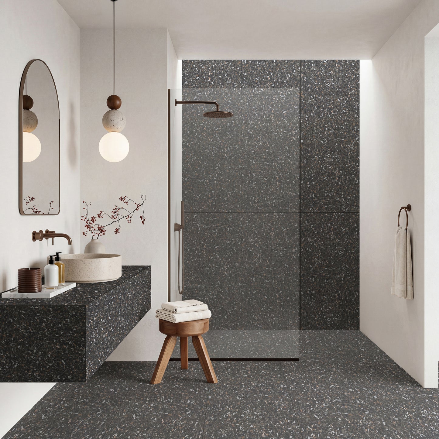 24" x 48" Terrazzo Americana Matte Porcelain Floor and Wall Tile