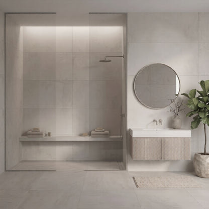 24" x 48" American Theory Matte Concrete Look Porcelain Floor and Wall Tile