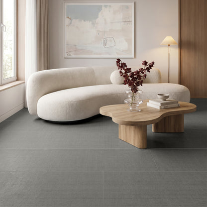 24" x 48" American Weave Matte Fabric Look Porcelain Floor and Wall Tile