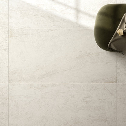 24" x 48" American Linora Matte Marble Look Porcelain Floor and Wall Tile