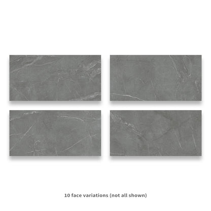 24" x 48" American Linora Matte Marble Look Porcelain Floor and Wall Tile