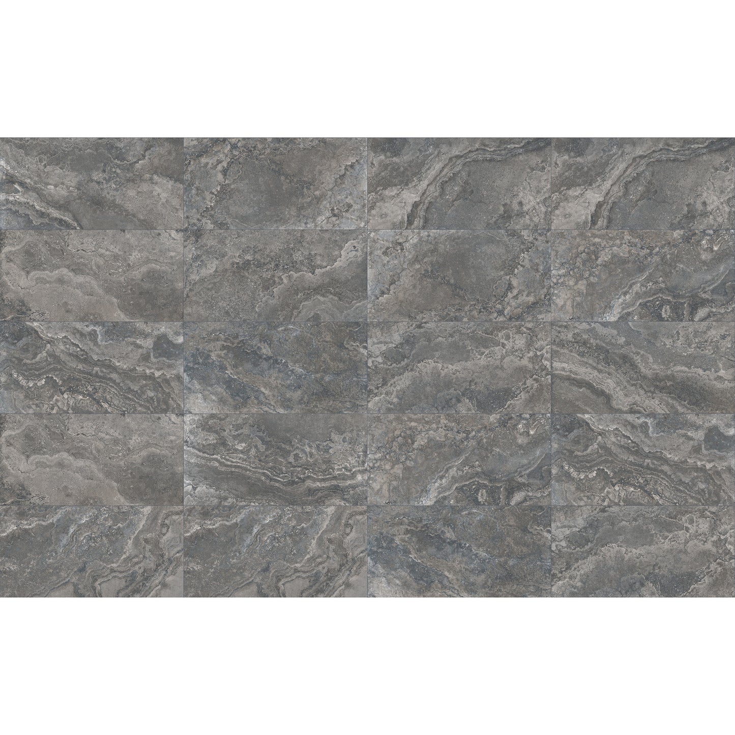 24" x 48" American Roma Matte Cross-cut Travertine Look Porcelain Floor and Wall Tile