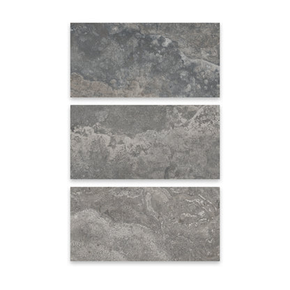 24" x 48" American Roma Matte Cross-cut Travertine Look Porcelain Floor and Wall Tile