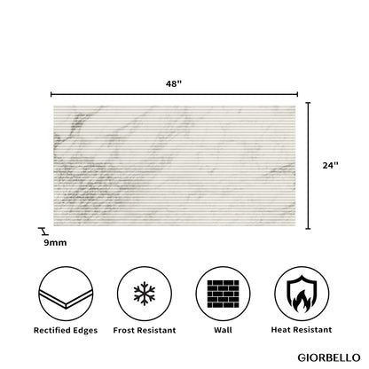 24" x 48" American Atelier Matte Porcelain Wall Tile
