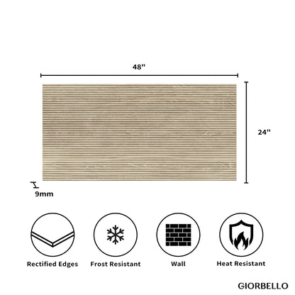 24" x 48" American Atelier Matte Porcelain Wall Tile