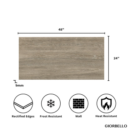 24" x 48" American Atelier Matte Porcelain Wall Tile