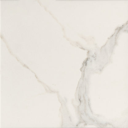 12” x 12” Spanish Fresco Checker Matte Marble Look Porcelain Floor and Wall Tile