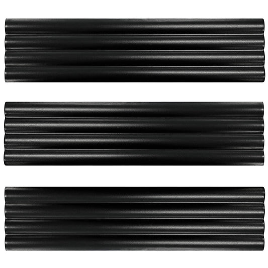 Fluted Ceramic Subway Wall Tile Black
