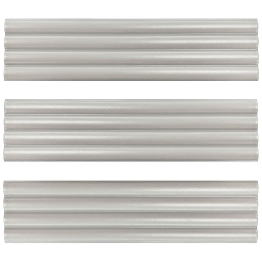 Fluted Ceramic Subway Wall Tile Gray